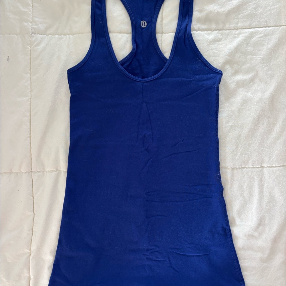 Lululemon Blue Racerback Tank - Picture 2 of 3